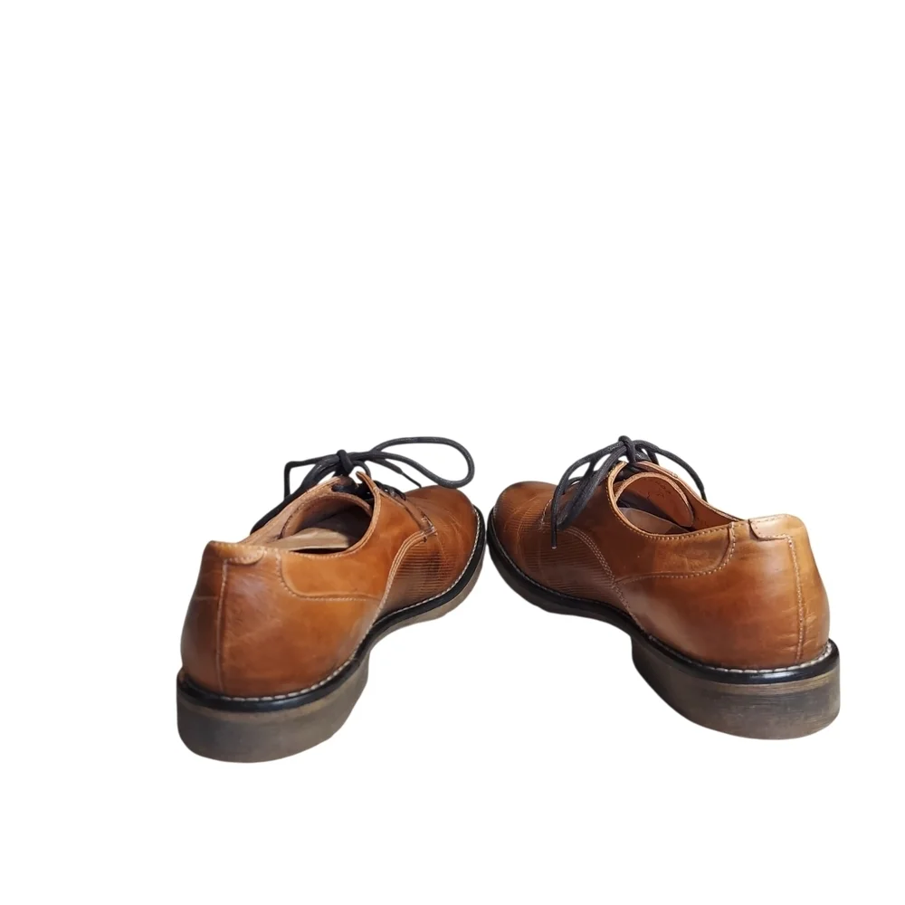 Bed Stu Workshop Leather Oxford Shoes Men’s 9 Brown Vegetable Tanned Lace Up